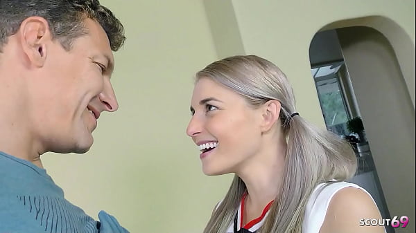 Image Flexible blonde small Tits Teen Cheerleader talk to Hard Fuck by Step-Dad before massive facial cumshot
