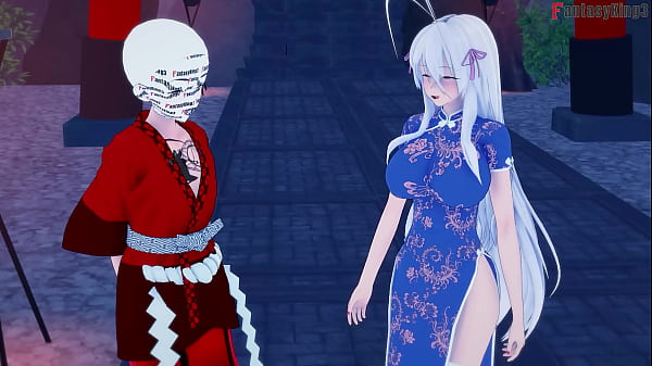 Image Rias Gremory kimono sex at the festival | HSDXD NTR madness E9 | Full Movie on Sheer & PTRN: Fantasyking3