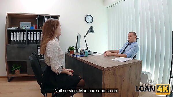 Image LOAN4K. Office table fuck with perfect babe Una Fairy and her hot natural body