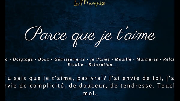 Image Parce que je t'aime - French audio solo female sensual