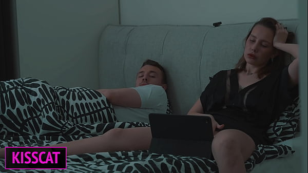 Image Step mom and Step son Watch Porn, Masturbate to Creampie Bliss in Share Bed Hotel Vacation