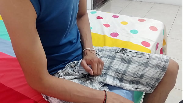 Image shy boyfriend masturbates with shyness