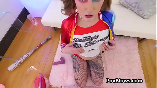 Image Busty Katies sloppy POV oral on dildo and cock