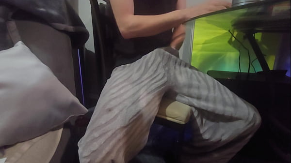 Image Masturbating While Writing Channel Scripts - Huge Cumshot!
