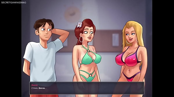 Image Summertime Saga By DarkCookie - He fucks His Girlfriend's Busty Best Friends in Her face and she's Happy To Watch Them Fuck
