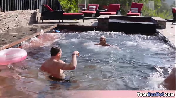 Image Pool party with Emma Hix ends in a threesome fucking party No wonder she is always horny