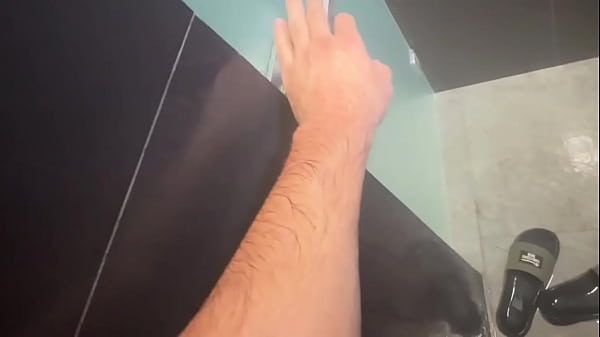 Image Wife quickie in public pool bathroom