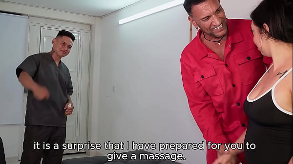 Image TWO MASSAGE THERAPISTS FUCK A VERY HORNY LATINA - DILAN CLAVIJO