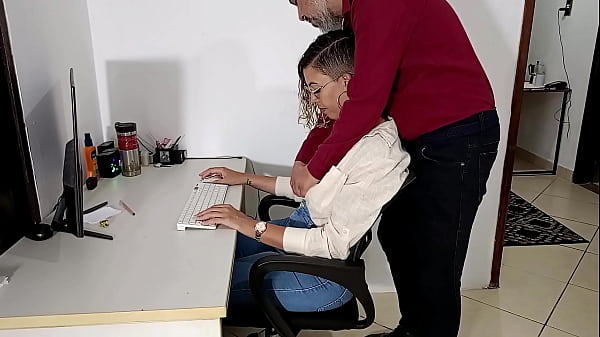Image Meeting the boss on the first day of work.