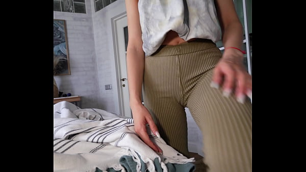 Image My Hot Stepmom caught me jerking off on her nudes and helped me cum