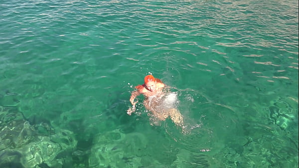 Image Blue water and a naked girl!