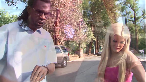Image Big Blonde with Long Hair Loves Black Cock