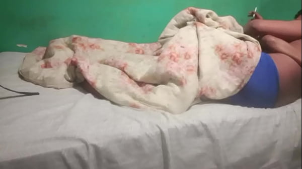 Image I get into my neighbor's bed and she ends up sucking my cock.