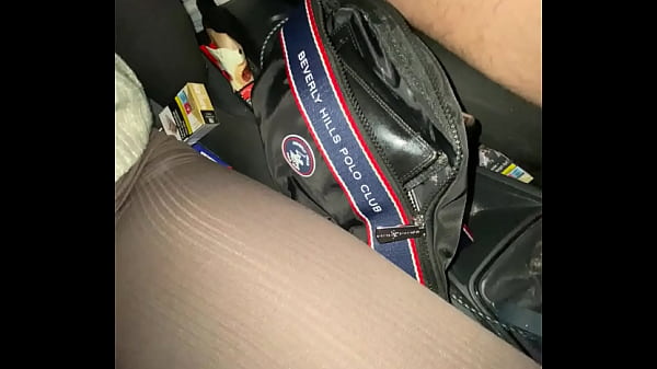Image Sloppy blowjob in car parking, she love to suck and spit it on my dick. Public Parking