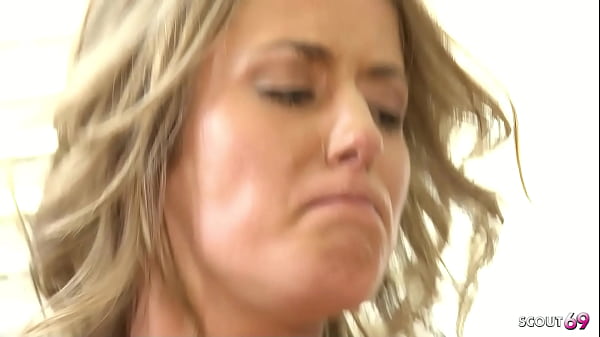 Image Blonde curly Hair small Tits Beauty Girl Sheena Shaw at intense private Fuck with facial and cum swallow