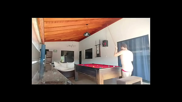 Image I was alone in the house and played pool, if I lost I would take off my clothes