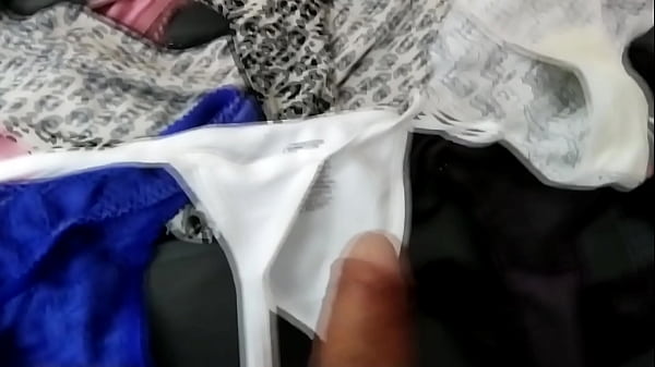Image I jerk off and cum in my wife's used panties, great compilation