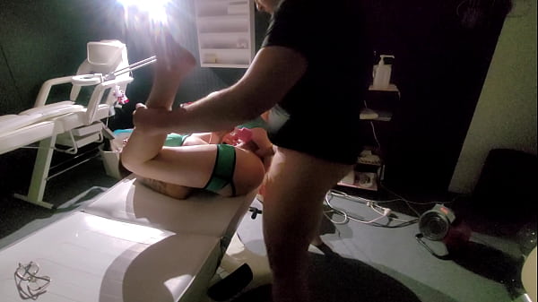 Image Stranger girl with hot costume come for massage, but she got fucking with some orgasm