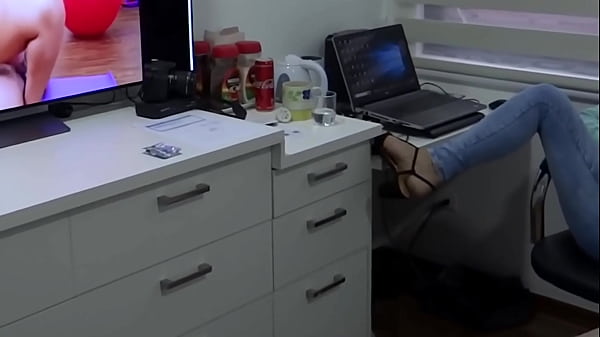 Image I love masturbating while watching porn. Stepson records me and jerks off.