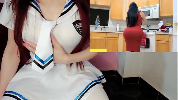 Image Se coje a su madrastra culona en la cocina
