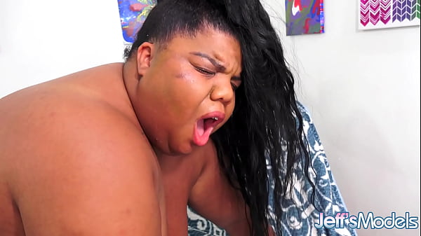Image BBW Peaches Love Has Her Black Pussy Reamed with a White Cock