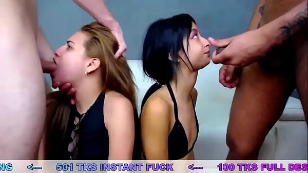 Image Horny Latinas fuck her throat - sloppy