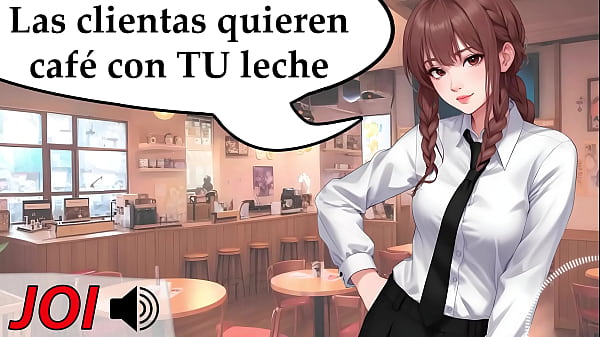 Image Correte sin parar la cafeter&iacute_a sexual. JOI hentai en espa&ntilde_ol.