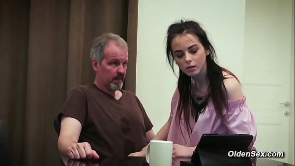 Image Stepdad fucks naughty skinny teen in the kitchen