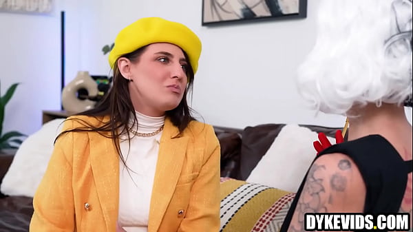 Image Cruella fucks young lesbian with strapon | Charlie Valentine & Aubree Valentine