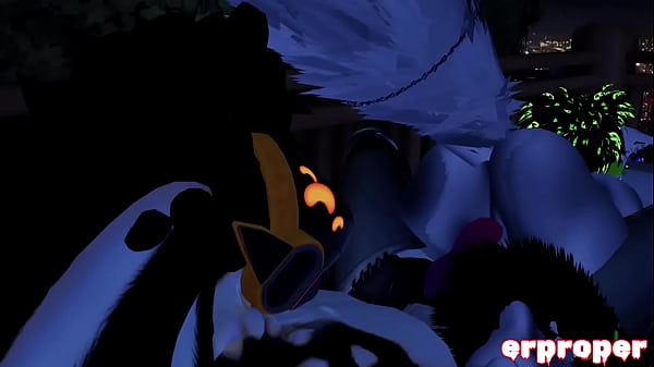 Image vrchat a cat and a protogen have hot sex