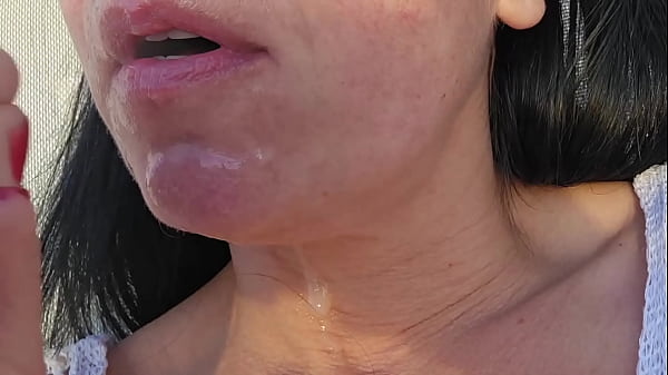 Image Smoking after BlowJob with Cum in My Mouths