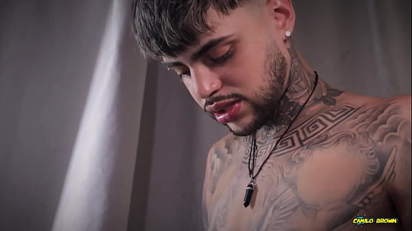 Image Blowjob Facial Hot Tattooed Stud Inked Mike Using Magic C Sweet Twink Mouth And Covering His Face In Thick Cum