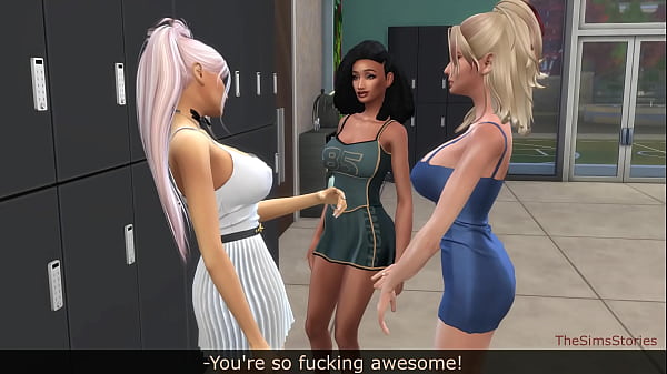 Image Lesbian seduces classmate and fucks her hard in bathroom