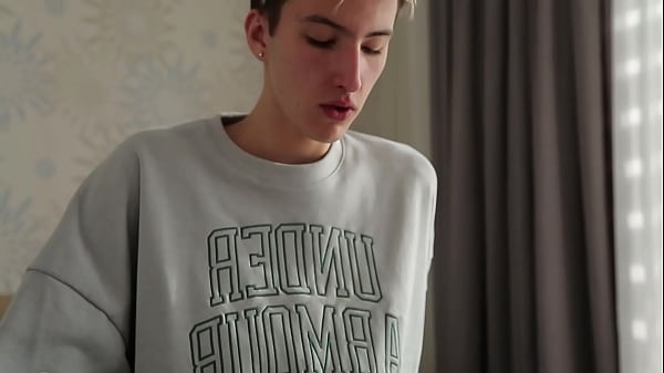 Image two cute twinks aroused a student with a big dick, deep throat blowjob and fucking the asses of two twinks part 2