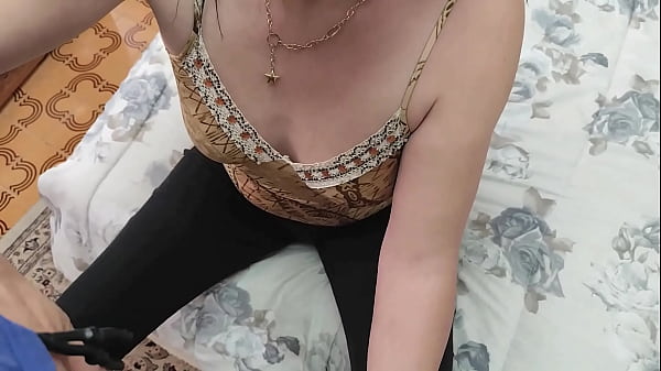 Image Stepmom Housewife Blowjob with Cum in Mouth to help his Stepson to release tension before his date