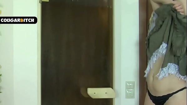 Image Friends mom caught him in a shower, fucked hard and swallowed all the cum