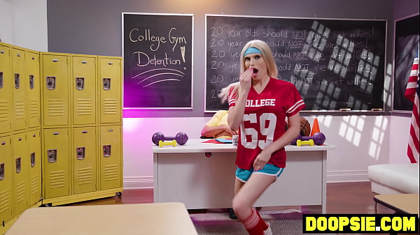 Image Big dick bisexual coach blows and bangs two busty tranny students