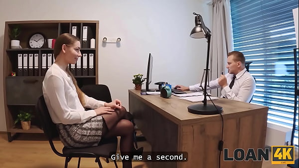 Image LOAN4K. Young customer wanted to get a loan, but got face fucked eventually