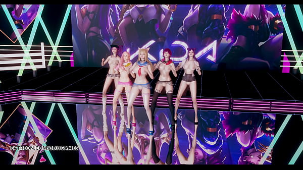 Image [MMD] Hello Venus -Wiggle Wiggle Hot Kpop Nude Dance Ahri Akali Kaisa Evelynn Seraphine KDA League of Legends