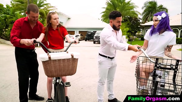Image FamilyOrgasm - Step Dads Teaching to Ride Bycile to their Stepdaughters