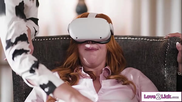 Image Employees secretly help milf get the best VR sexual orgasm