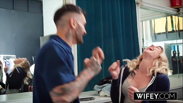Image WIFEY Tiny Hotwife Sammm Next Door Holds Hubby's Hand While She Devours Monster BBC