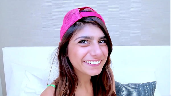 Image Shy Mia Khalifa, with a nudge, turns into a wild vixen, eagerly taking on a massive, challenging black cock like never before!