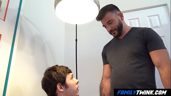 Image FamilyTwink - Step Daddy Plays On his Stepson's Cock and Hole