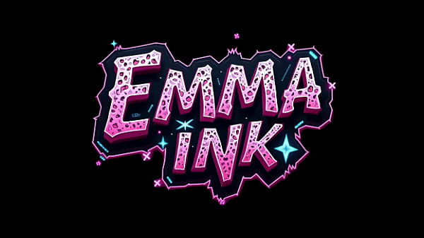Image trans girl Emma Ink in her short dress riding a huge dildo and cumming