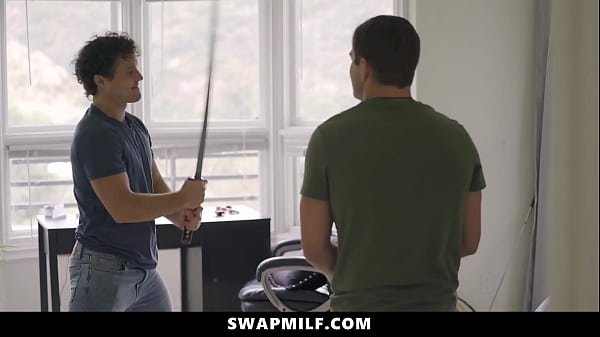 Image Stepsons Having a Real Good Time with Each Other's Stepmom - Swapmilf