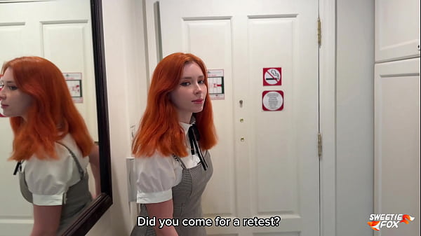 Image Passionate Fucking with Redhead Student and Cum On Face