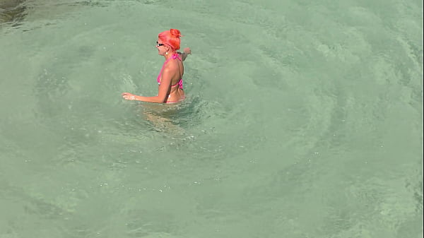 Image Pink bikini in a beautiful bay