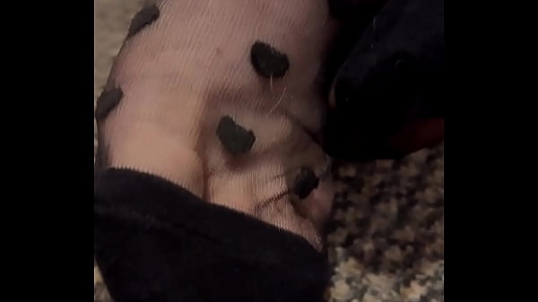 Image Femdom Jerks of Sissy While Making Her Sniff Her Sweaty Feet (Jessica Bloom And Polieana)