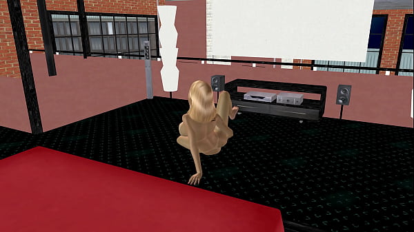 Image 3D Animation Porn Video of a Beautiful big breasted girl Fingering Her Pussy